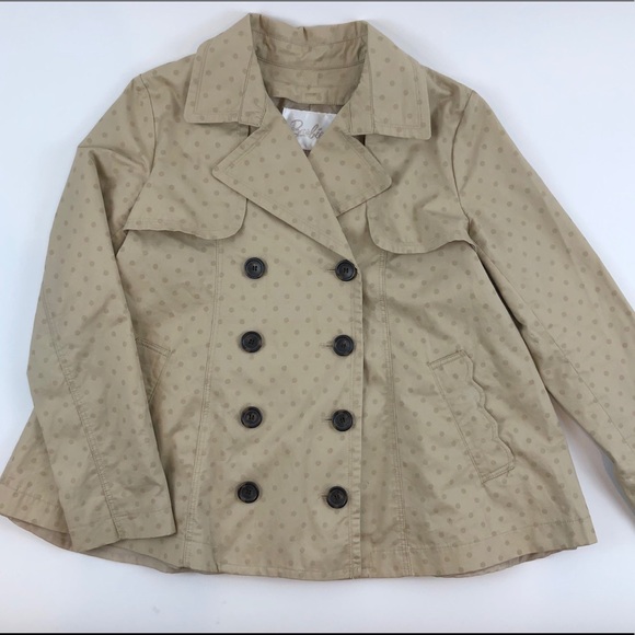Barbie Jackets & Blazers - BARBIE Couture Jacket Coat Polka Dot Khaki